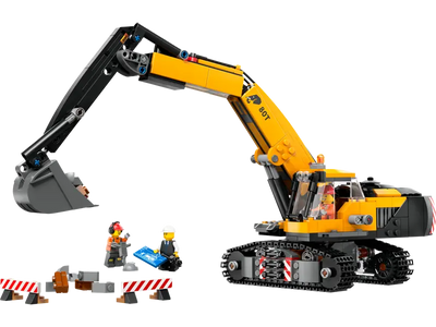 Lego City 60420 Yellow Construction Excavator