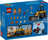 Driver and worker minifigures with tools and accessories.