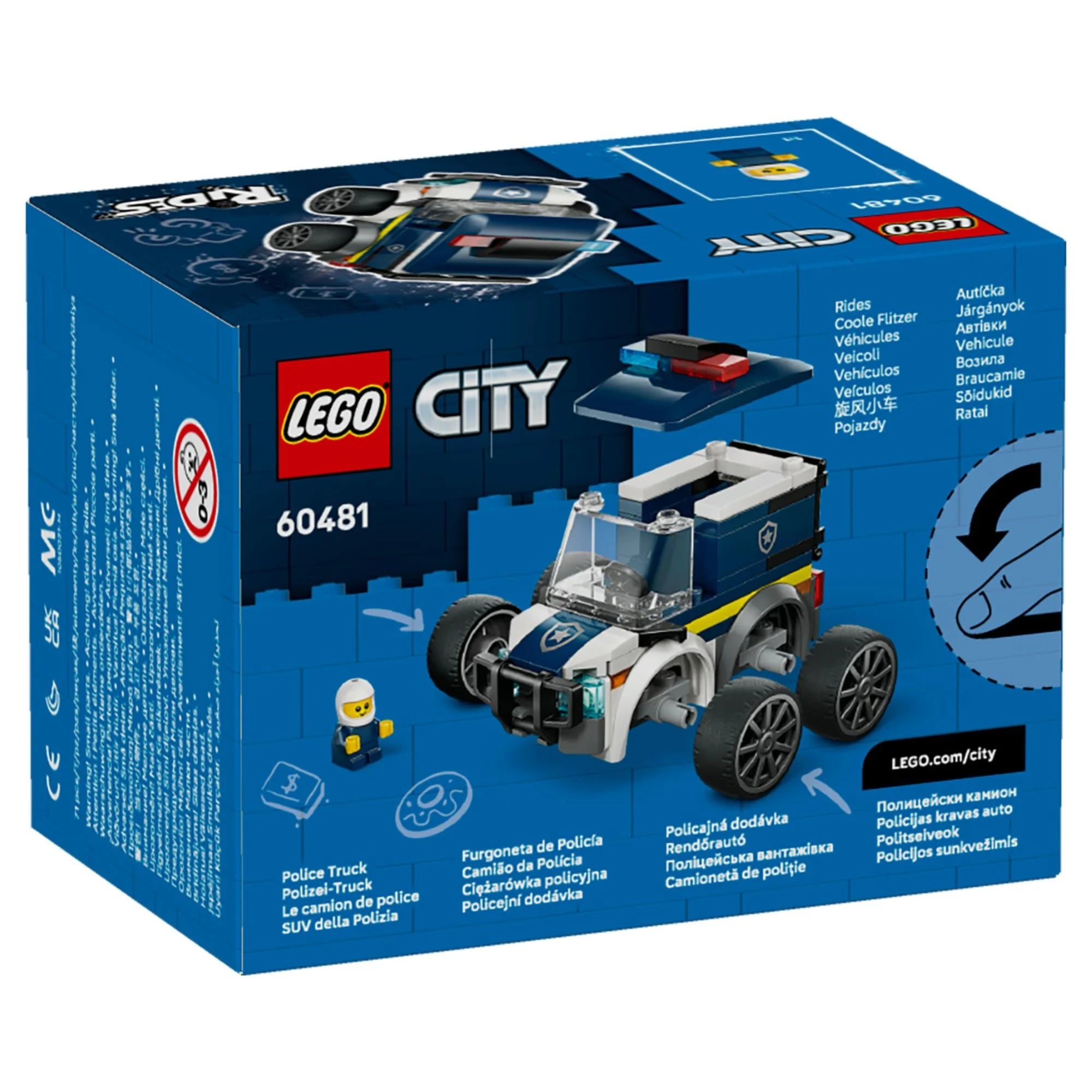 Lego City Rides 60481 Police Truck