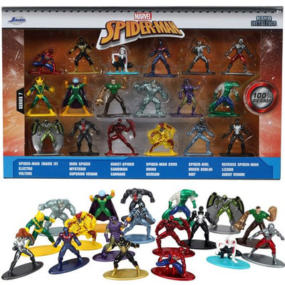 SpiderMan Die Cast Nano Figures 20pc Series 7