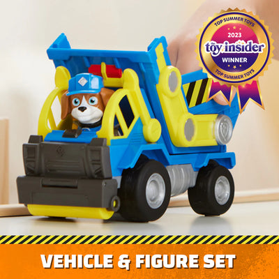 Paw Patrol Rubble And Crew Wheeler's Dump Truck Vehicle And Figure