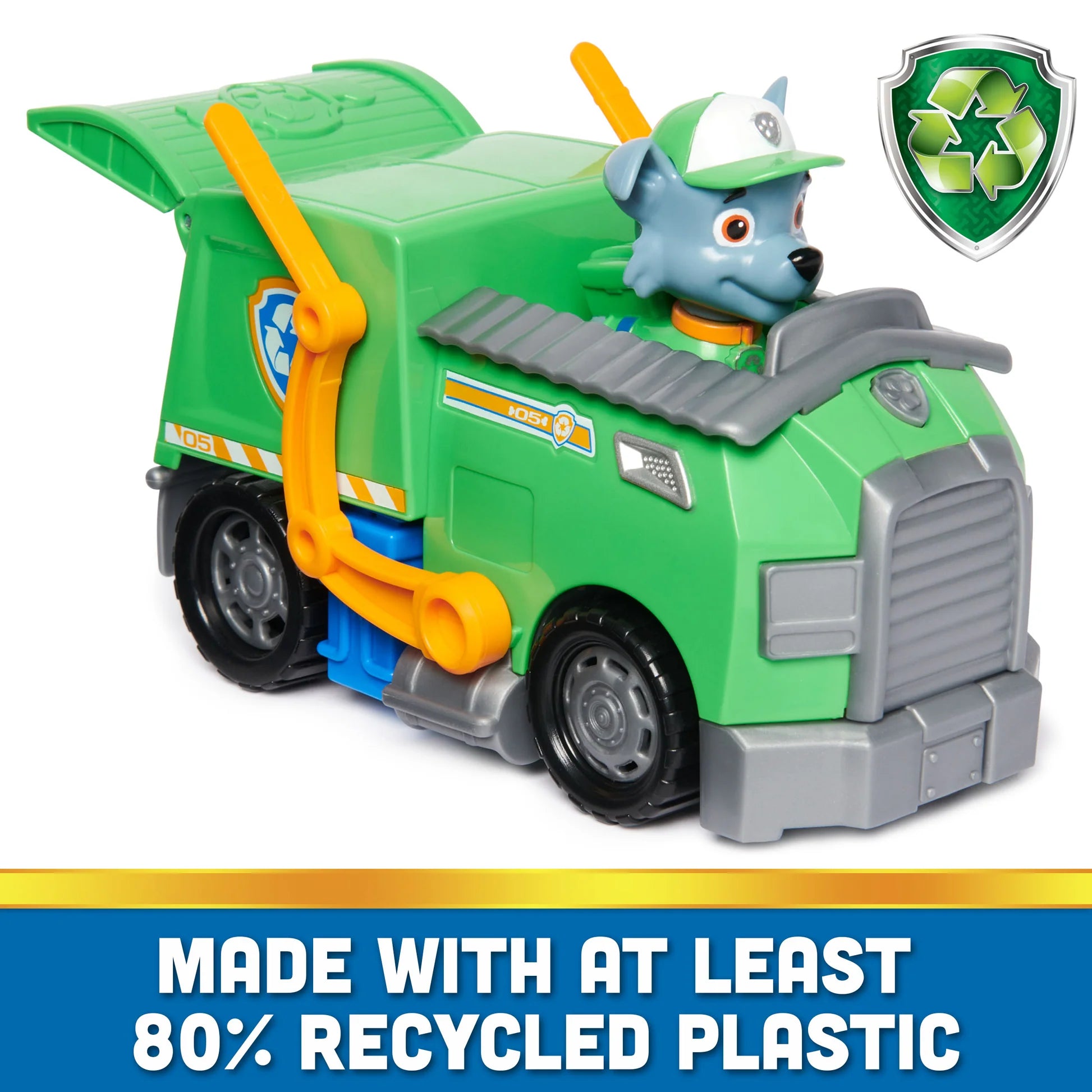 Paw Patrol Rocky Recycle Truck With Rocky Figure
