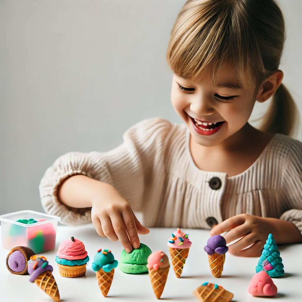 Fun Dough Ice Cream Treats / Cupcake Creations 10pc Playset Assorted