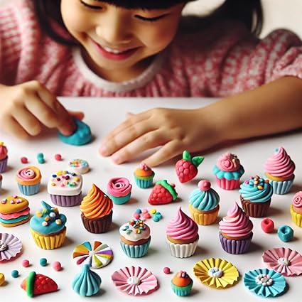 Fun Dough Ice Cream Treats / Cupcake Creations 10pc Playset Assorted