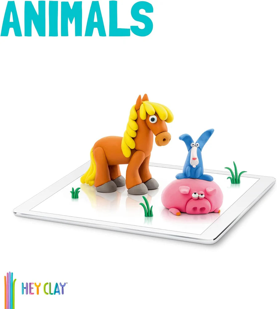 Hey Clay Sculpting Clay Animals 6 Can Set