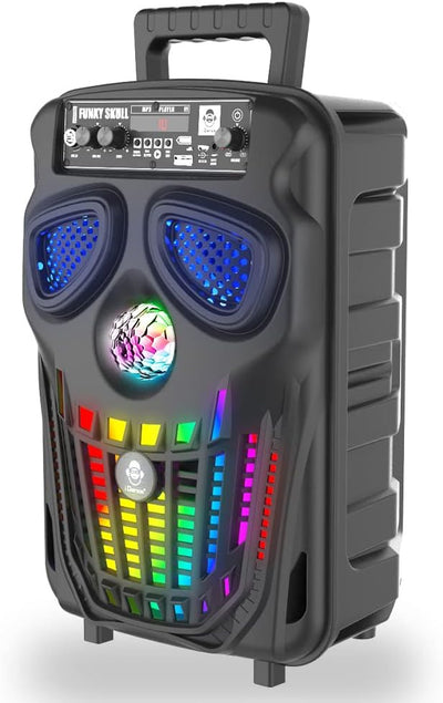 iDance Funky Skull FS 400 Karoke Speaker With LED Lights