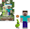 Minecraft Core Figure Steve With Parrot