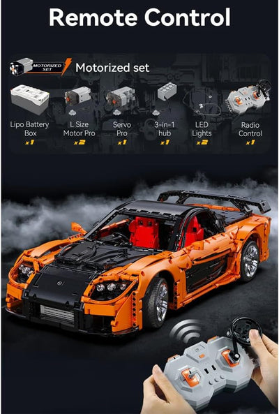 CaDA Mazda RX-7 1:8 Construction Set 3305pc