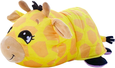 Flip A Zoo Mushmillows Soft ToyJazzy Giraffe Into Emi Elephant