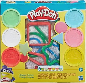 Play-Doh Shapes Playset With 6 Tubes And Shape Cutters