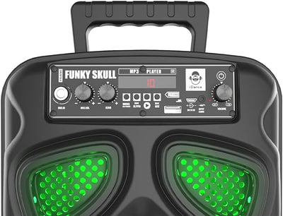 iDance Funky Skull FS 400 Karoke Speaker With LED Lights