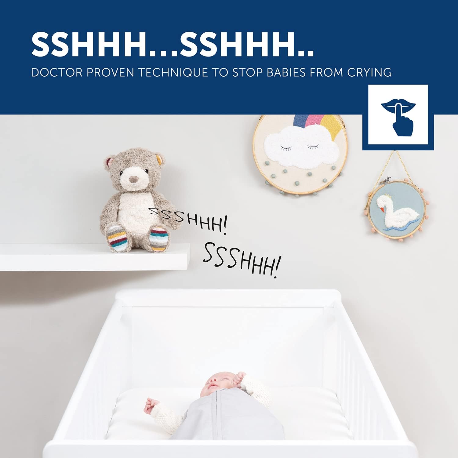 Zazu Bruno Baby Sleep Shusher With Light Sound And Voice Recording