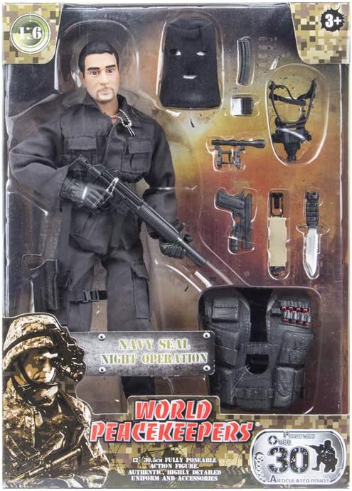 World Peacekeepers 12" Action Figure Navy Seal Night Ops