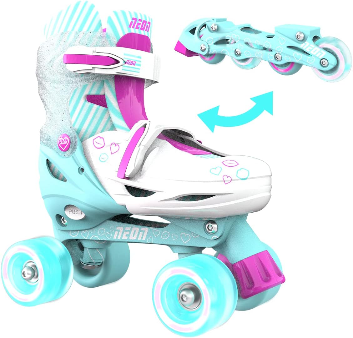 Yvolution Neon Combo Skates 2-5years Teal