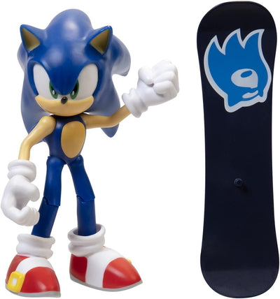 Sonic The Hedgehog 4" Figure Sonic With Snowboard Accessory
