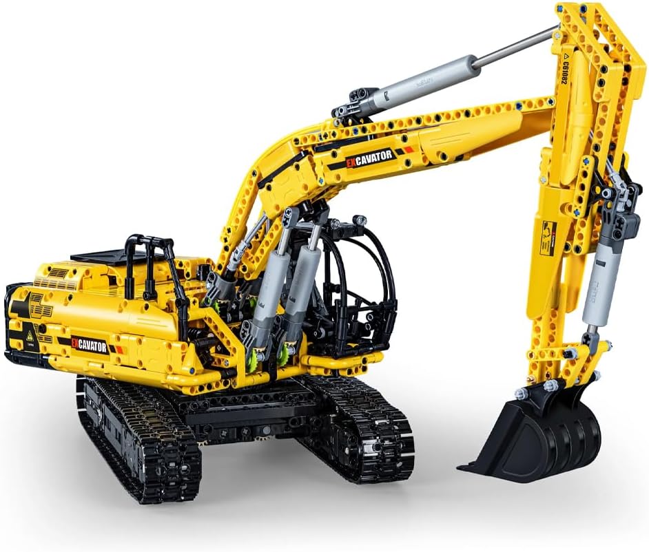 CaDa Functional Excavator 1702pc Construction Set