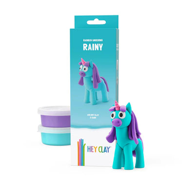 Hey Clay Sculpting Clay Rainbow Unicorns 3 Can Set Rainy