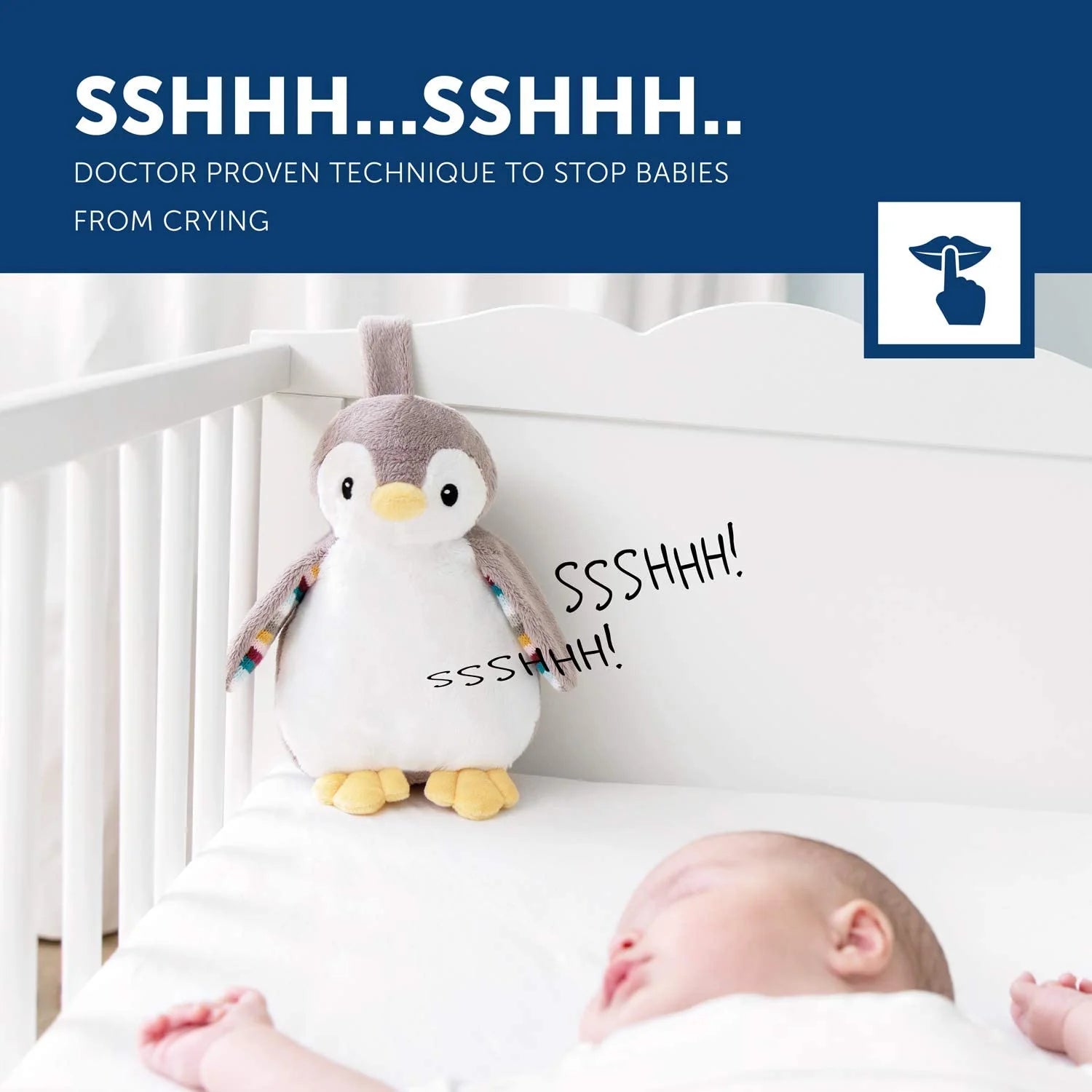 Zazu Phoebe Baby Sleep Shusher With Light Sound And Voice Recording