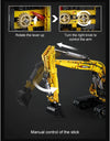 CaDa Functional Excavator 1702pc Construction Set
