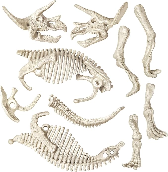 Science And Play Archeo Fun Triceratops Dinosaur Glow In The Dark Dig Set