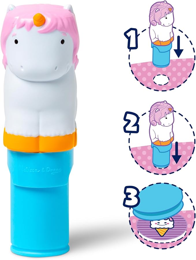 Melissa & Doug Sticker Wow Stamper Book Bundle Unicorn