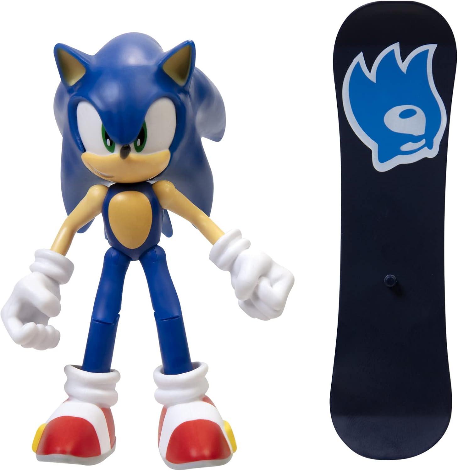 Sonic The Hedgehog 4" Figure Sonic With Snowboard Accessory