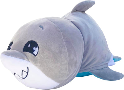 Flip A Zoo Mushmillows Soft Toy Jumper Dolphin Into Sumy Shark