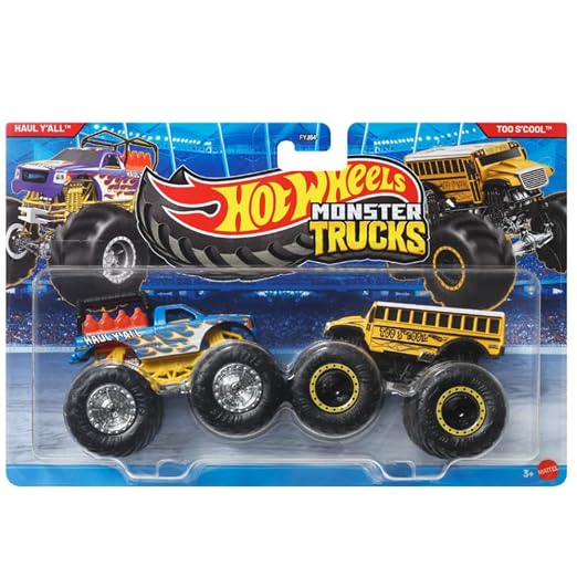 Hot Wheels Monster Trucks 1:64 Twin Pack Haul Y'all vs Too S'cool