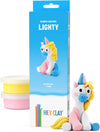 Hey Clay Sculpting Clay Rainbow Unicorns 3 Can Set Lighty