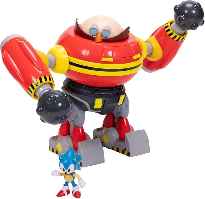 Sonic The Hedgehog Hammer Egg Robot And Sonic Figure