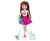 Sparkle Girlz Dog Walker Doll With Accessories
