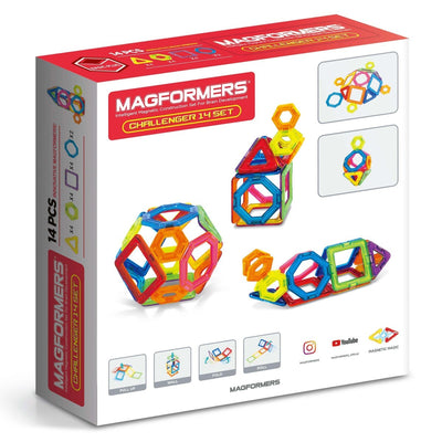 Magformers Challenger 14pc Construction Playset