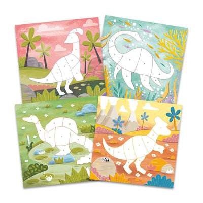 Galt Stickers By Numbers Book Dinosaurs