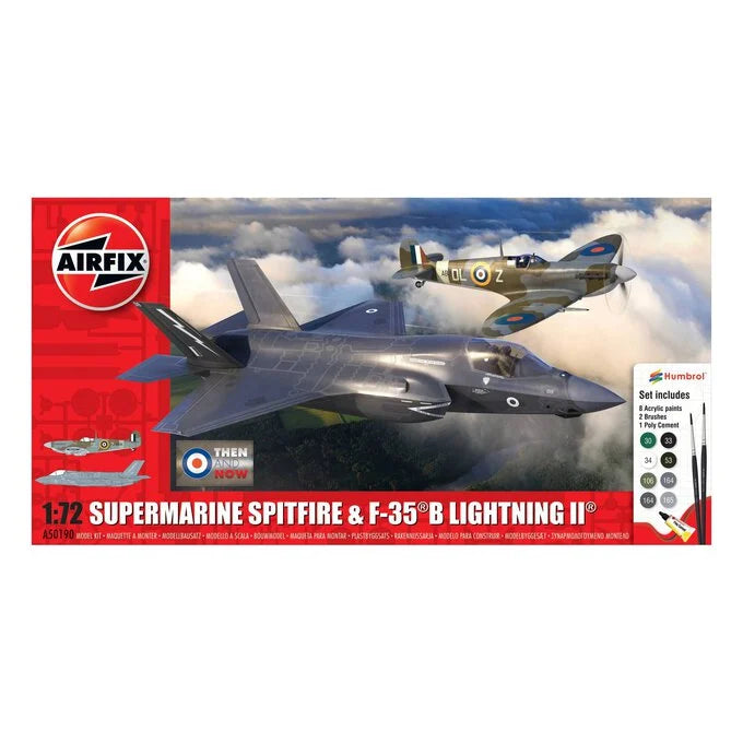 Airfix supermarine Spitfire And F35 B Lightning II 1:72