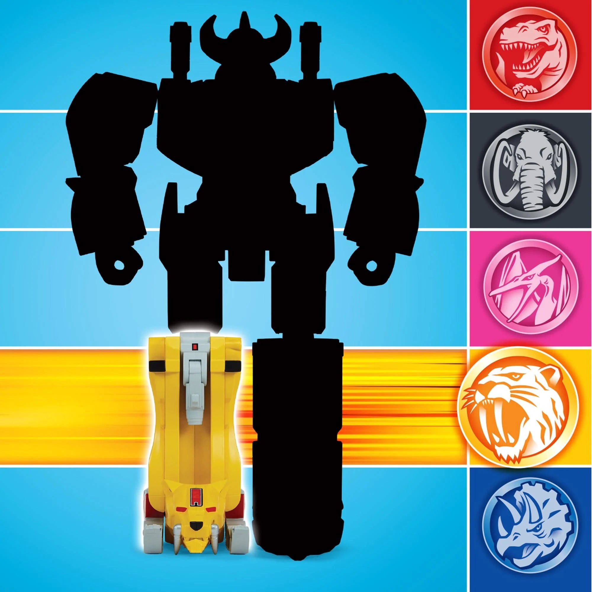 Power Rangers Mighty Morphin' Re-Ignite Dinozord Sabertooth Tiger