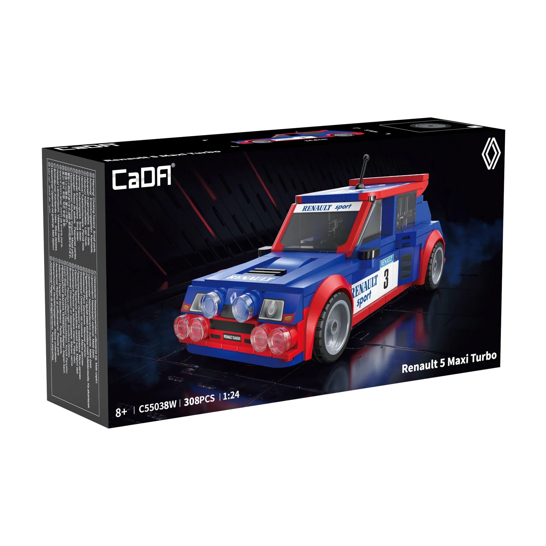 CaDA Renault 5 Maxi Turbo 1:20 282pc