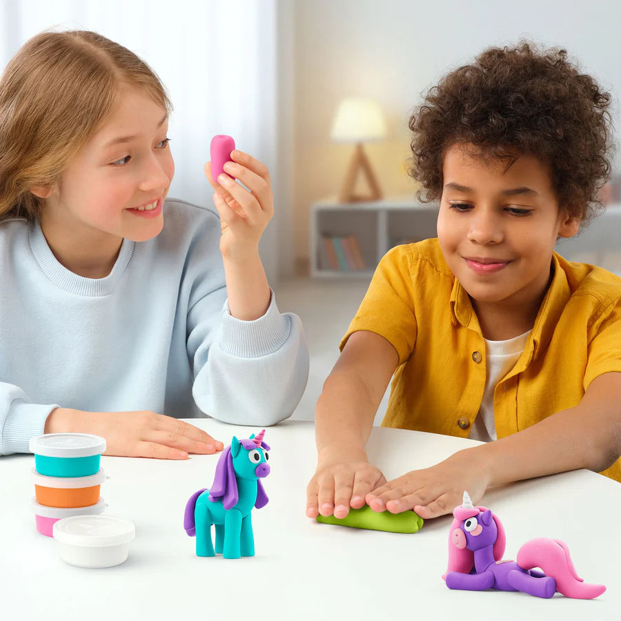 Hey Clay Sculpting Clay Rainbow Unicorns 6 Can Set
