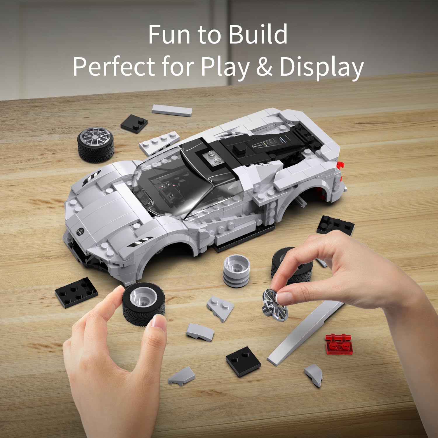 CaDa Lotus Evija Remote Control Sports Car 308pc Construction Set 1:18