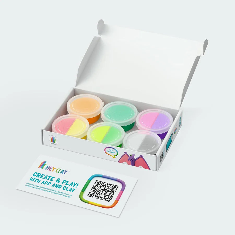 Hey Clay Sculpting Clay Dinos 6 Can Set