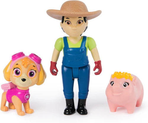 Paw Patrol Hero Pup Figure Pack Skye And Farmer Yumi