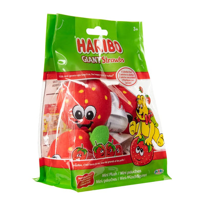 Haribo Giant Strawberry Plush Soft Toy 5pk