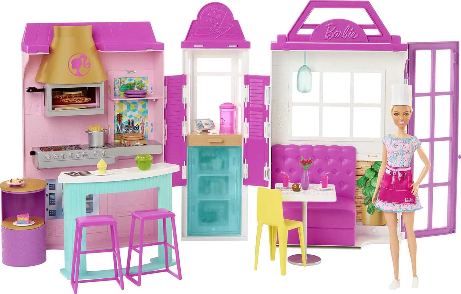 Barbie doll and playset on sale