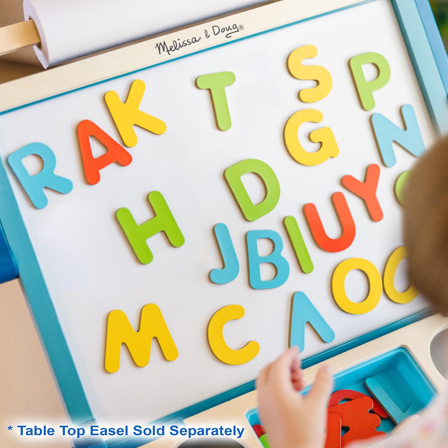 Melissa & Doug Alphabet Magnets 52pc Wooden Magnet Set
