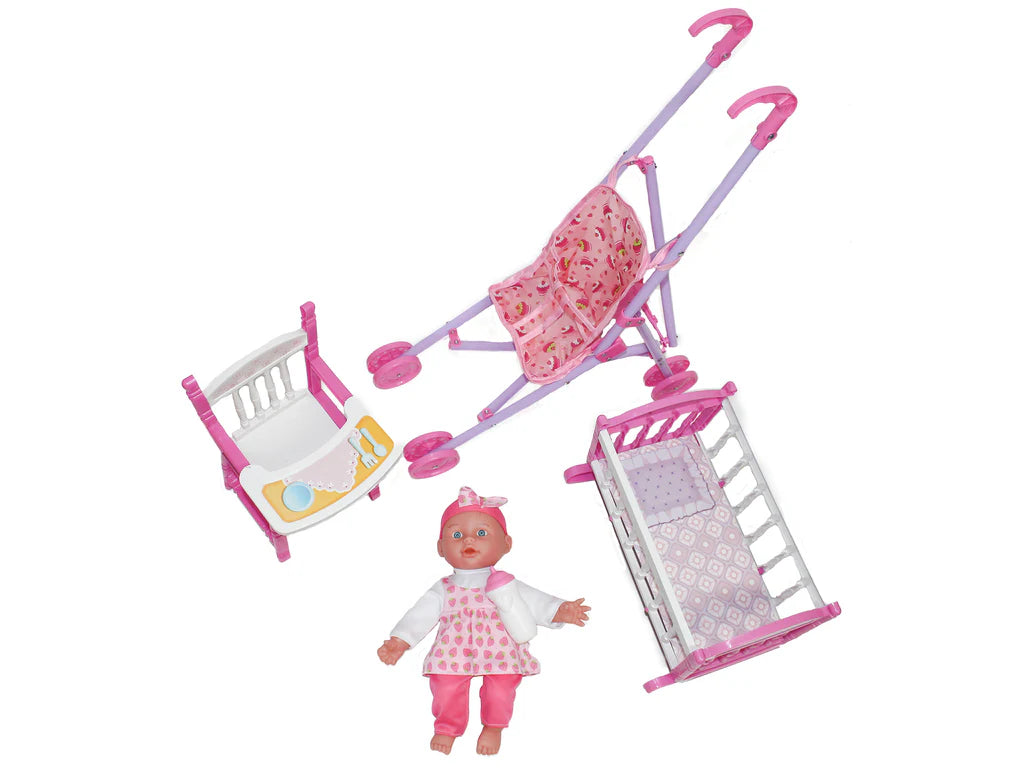 Baby Luv 5 In 1 Doll Gift Set