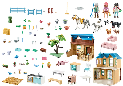 Playmobil Country 71351 Waterfall Ranch 264pc Playset