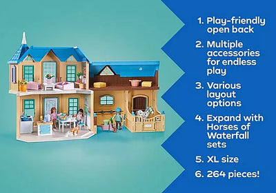 Playmobil Country 71351 Waterfall Ranch 264pc Playset