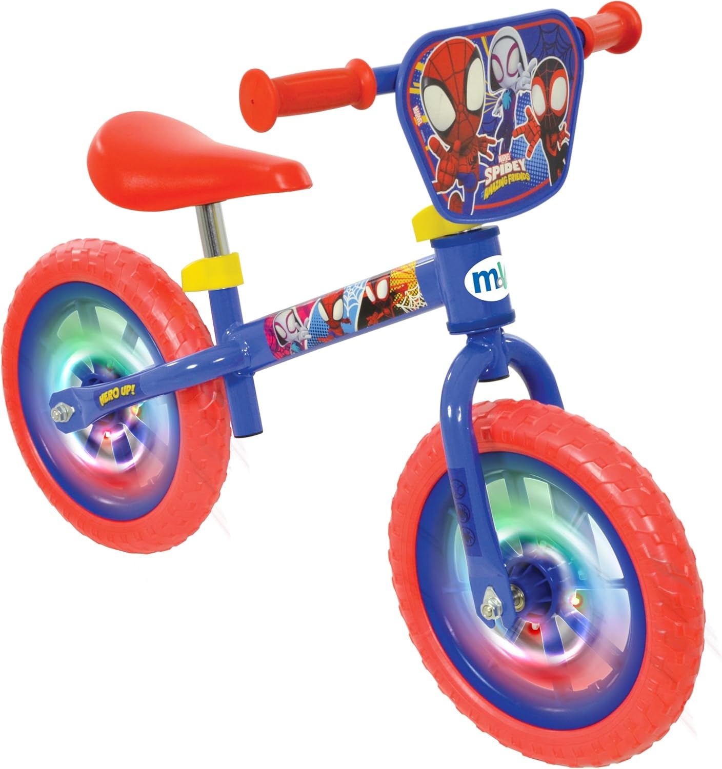 SpiderMan Spidey And His Amazing Friends 12" Balance Bike With Light Up Wheels