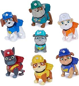 Paw Patrol Rubble And Crew Construction Family Gift Pack 7pc Figure Set