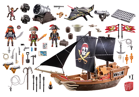 Playmobil Pirates 71530 Large Pirate Ship Totally Toys Ireland
