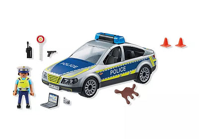 Playmobil Action Heroes 71729 Police Patrol Car And Figure 24pc Playset